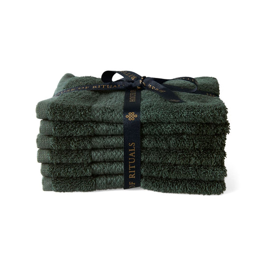 Super Smooth Cotton Guest Towel 30x30cm Moss Green