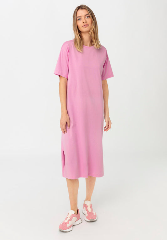 Jersey-Kleid aus Bio-Baumwolle - rosa