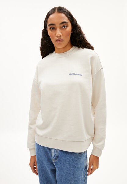 AARIN BACK FLOWAA - Damen Sweatshirt Oversized Fit aus Bio-Baumwolle