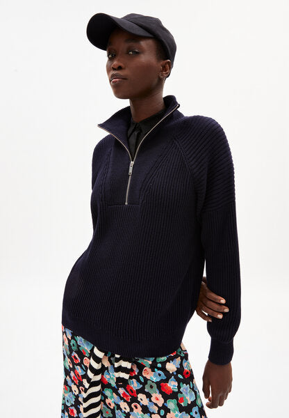RONYIAAS - Damen Pullover Loose Fit aus Bio-Baumwolle