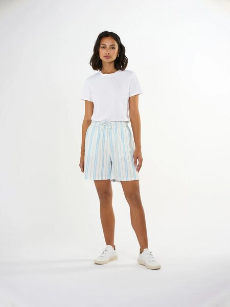 Cotton elastic waist shorts